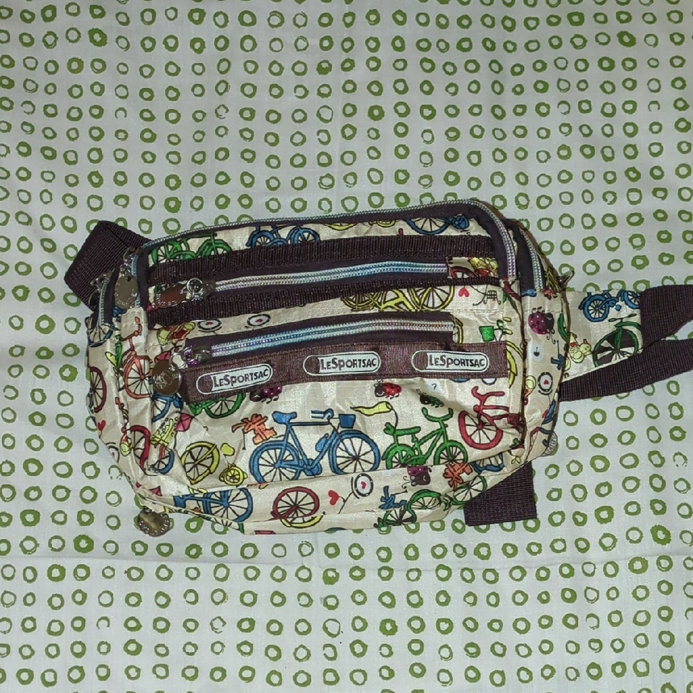 LeSportsac Multicolor Bicycle Print Waist Bag